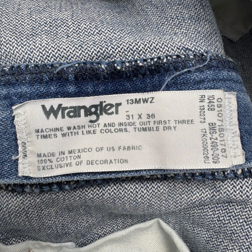 Wrangler Jeans Mens 31x36 Blue Cowboy Cut Straight Leg Western Rodeo Classic - Picture 3 of 6